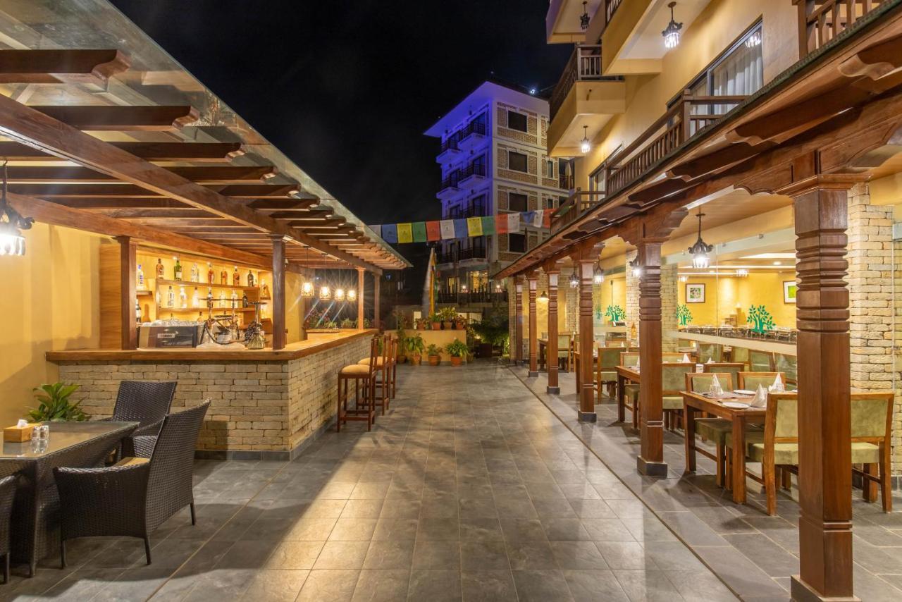 Bar Peepal Resort Покхара Екстер'єр фото The Terrace at the hotel